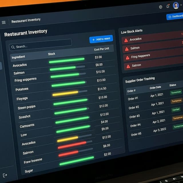 Inventory & Expense Tracking Screenshot
