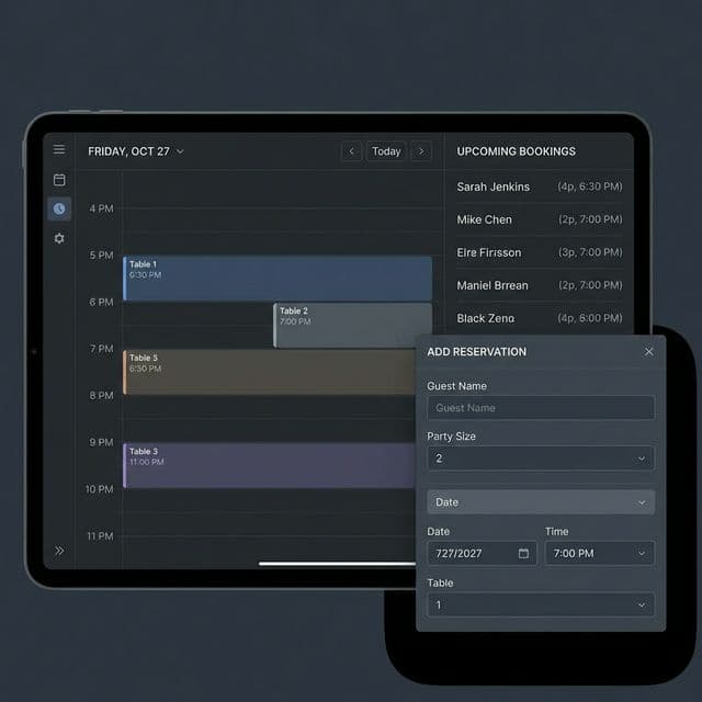 Reservation System Screenshot